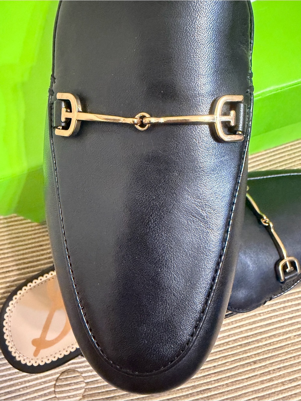 NWT Sam Edelman Linnie Leather Bit Mule in Black - Size 8 - Picture 6 of 12